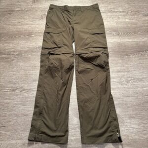 Rei Co-Op Pants Kids Large 14-16 Green Sahara Convertible Nylon Outdoor 29x27